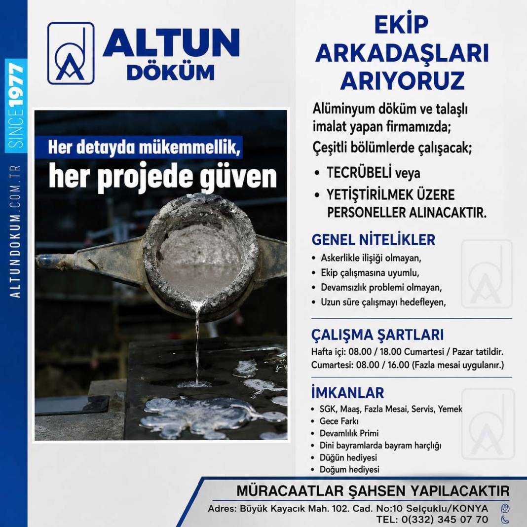Konya güncel iş ilanları - Eleman İlanları Konya 2